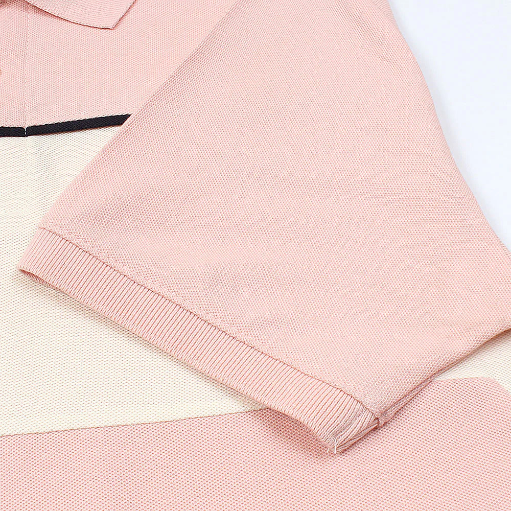 LCSTE MEN'S VINTAGE POLO (PINK/WHITE)