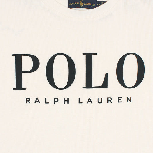 RL PREMIUM WAFFLE LOGO PONY T-SHIRT (OFF-WHITE)