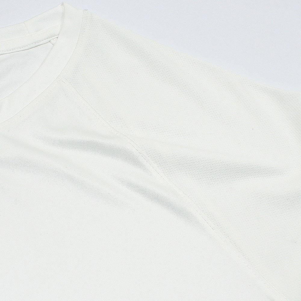 NKE Imported Mesh Shoulder Dri Fit T-Shirt (White)