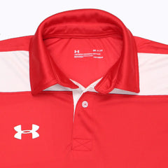 UA PREMIUM MEN'S DRI FIT CLUTH POLO (RED)