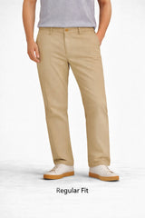 Z.A.R.A PREMIUM REGULAR FIT COTTON CHINO (CAMEL)