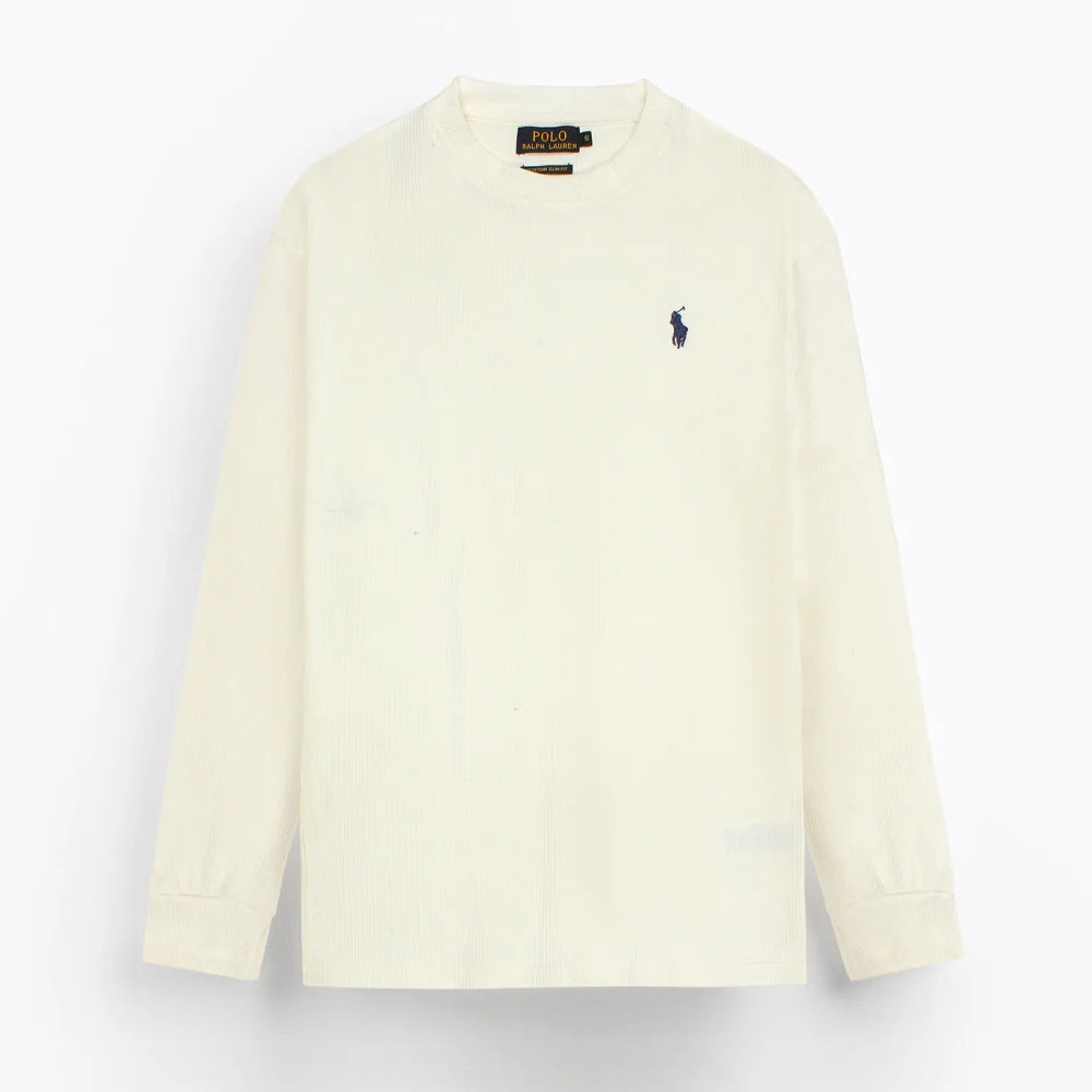 RL PREMIUM S/P THERMAL COTTON DESIGNER SWEATSHIRT (OFF-WHITE)