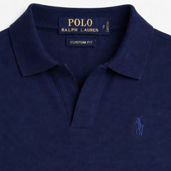 RL SMALL PONY MEN'S JHONY COLLAR POLO SHIRT (NAVY BLUE)