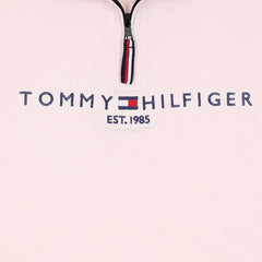 TOMMY PREMIUM SELF EMB ZIP-UP POLO SHIRT (PINK)