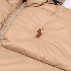 RL PREMIUM MEN DOWN HOODED PUFFER JACKET (KHAAKI)