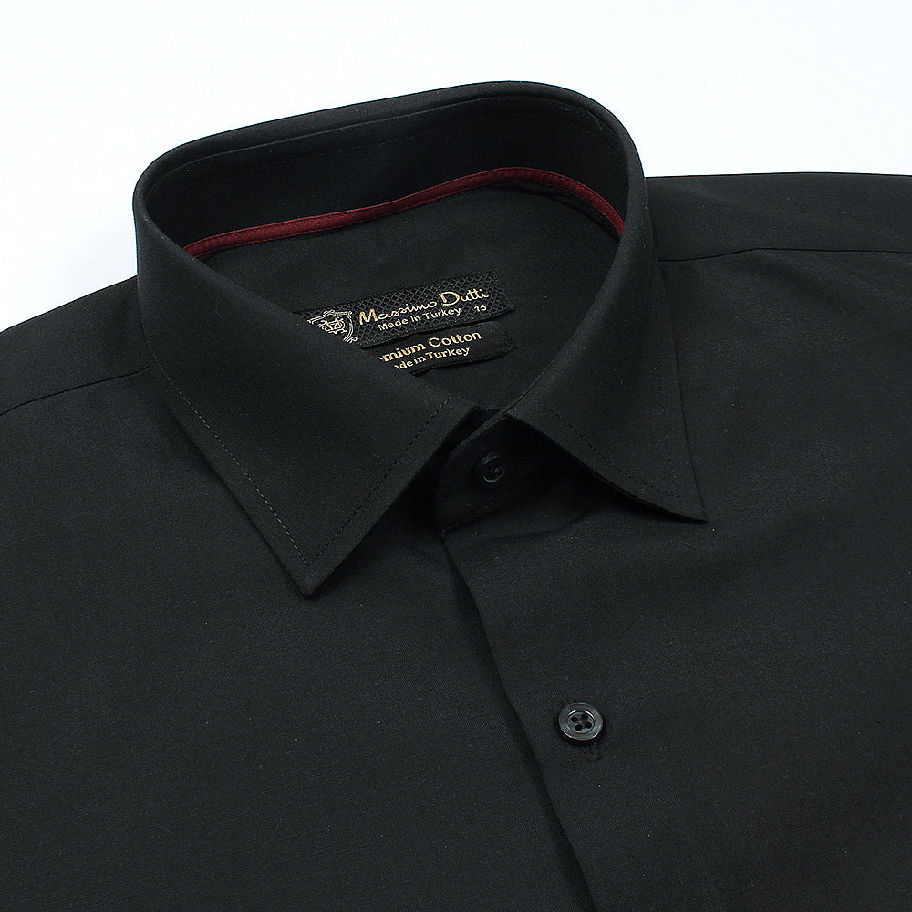 Mussimo Duti Imported Formal Shirt (Black) – Leftovers Den