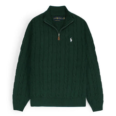 RL Cable Knit Sweater (GREEN)