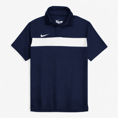 NKE PREMIUM MESH DRI-FIT PANALED POLO SHIRT (NAVY BLUE)