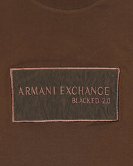 A-X IMPORTED MEN'S PATCH T-SHIRT (BROWN)