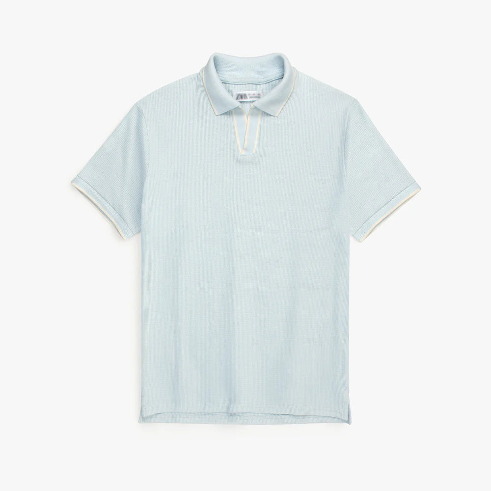 ZR PREMIUM MEN'S V NECK POLO SHIRT (SKY BLUE)