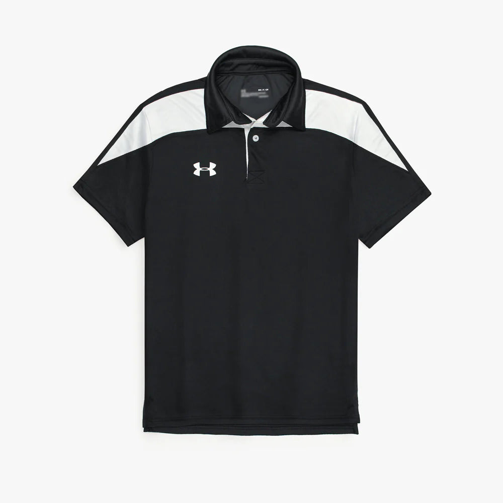 UA PREMIUM MEN'S DRI FIT CLUTH POLO (BLACK)