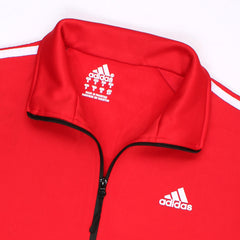 Addas Imported polyester Fleece Tracksuit (Red)