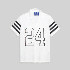 ADDAS PREMIUM INSPIRED 24 V NECK TRACKSUIT (WHITE&BLACK)