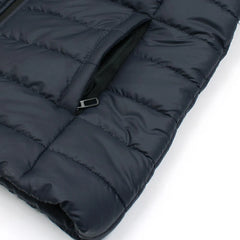 RL Full Sleeves Small Pony Puffer Jacket (Navy Blue)