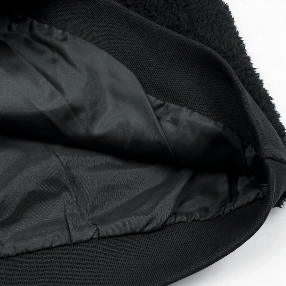 Lcste Imported Sherpa Zipper Jacket (Black)