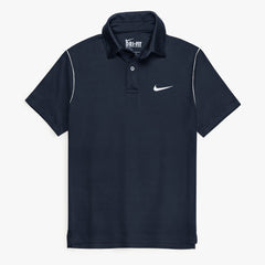 NKE PREMIUM DRI-FIT PIPING POLO SHIRT (NAVY BLUE)