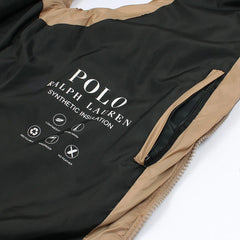 RL IMPORTED HANDWOVEN GORHM DOWN VEST JACKET (KHAAKI)