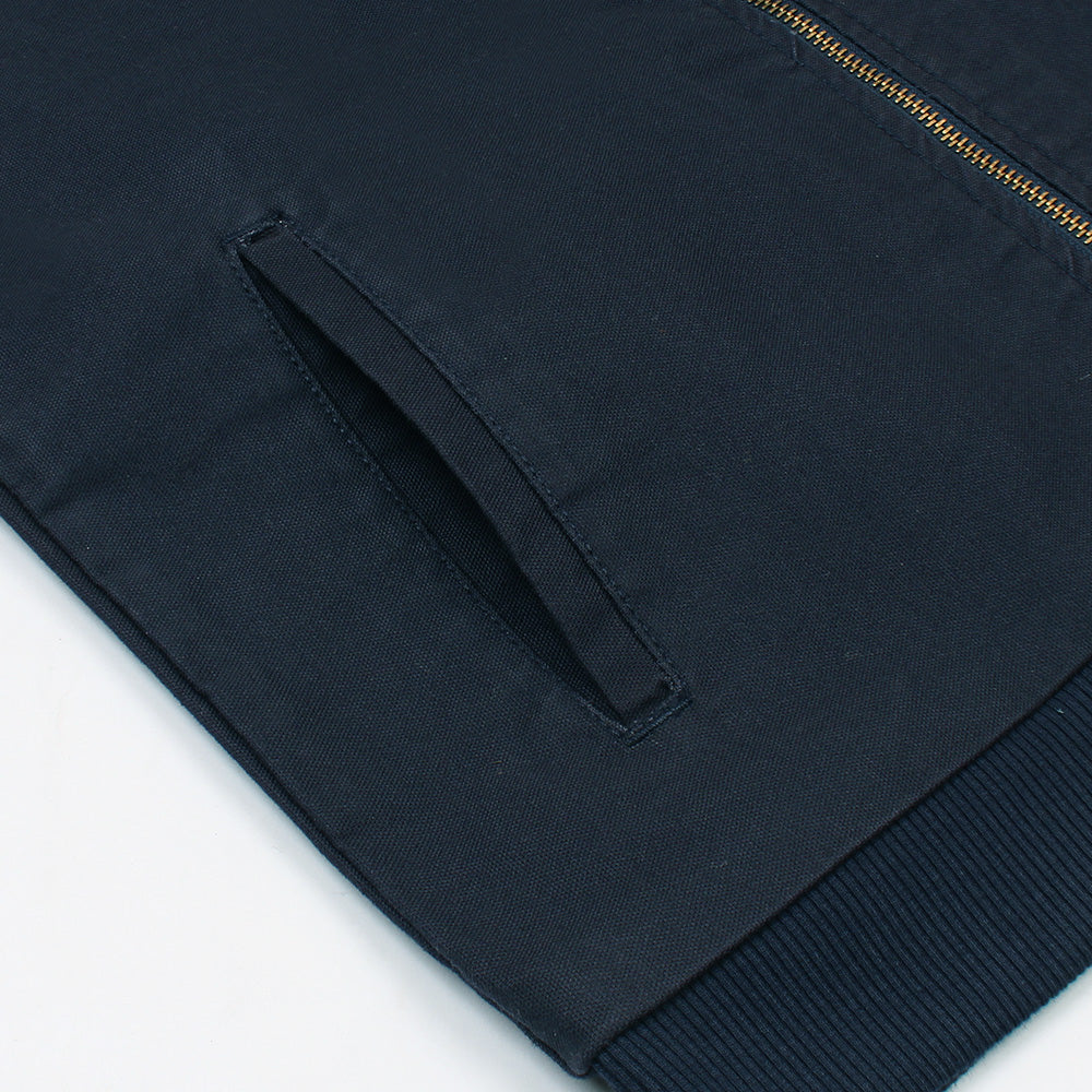 Z.A.R.A Premium Cotton Twill Jacket (Navy Blue)