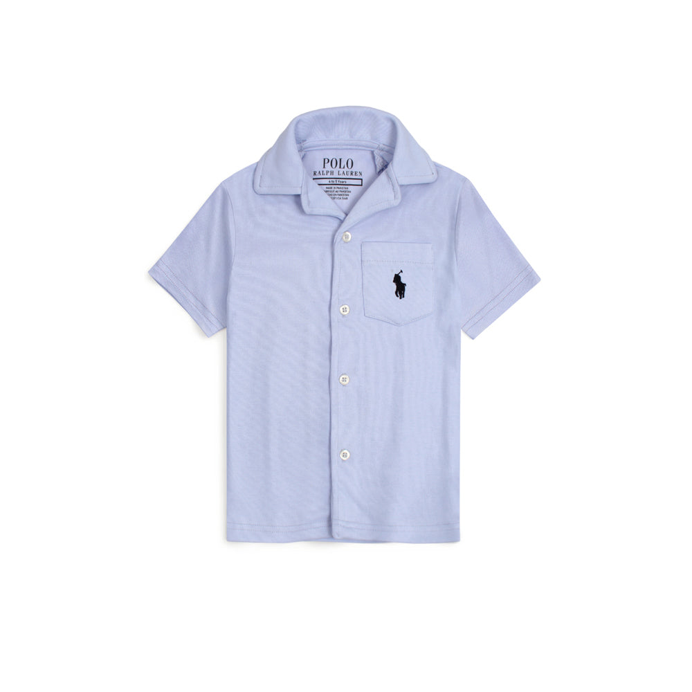 RL PREMIUM KIDS CUBAN COLLAR CASUAL SHIRT (MUAVE PURPLE)