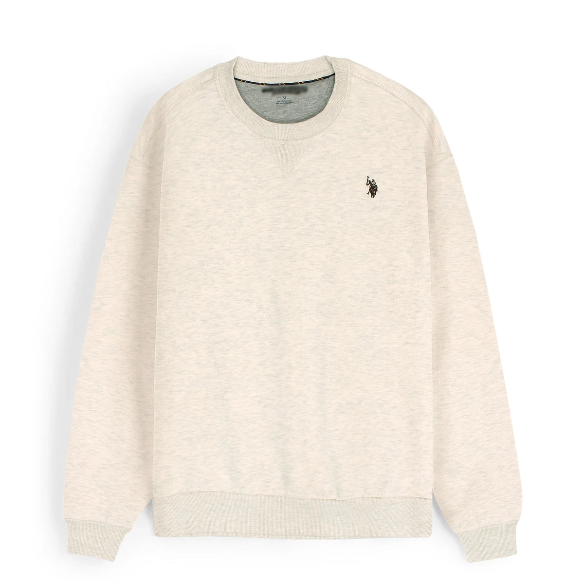 US PLO Original Cotton Fleece Sweatshirt (Off-White)