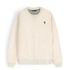 US PLO Original Cotton Fleece Sweatshirt (Off-White)