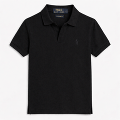 RL SMALL PONY MEN'S JHONY COLLAR POLO SHIRT (BLACK)