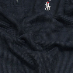 RL PREMIUM MEN'S MULTI ZIPPER POLO SHIRT (NAVY BLUE)