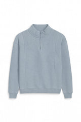 Z.A.R.A PREMIUM COTTON FLEECE FRONT PANEL TRACKSUIT (SKY MELANGE)