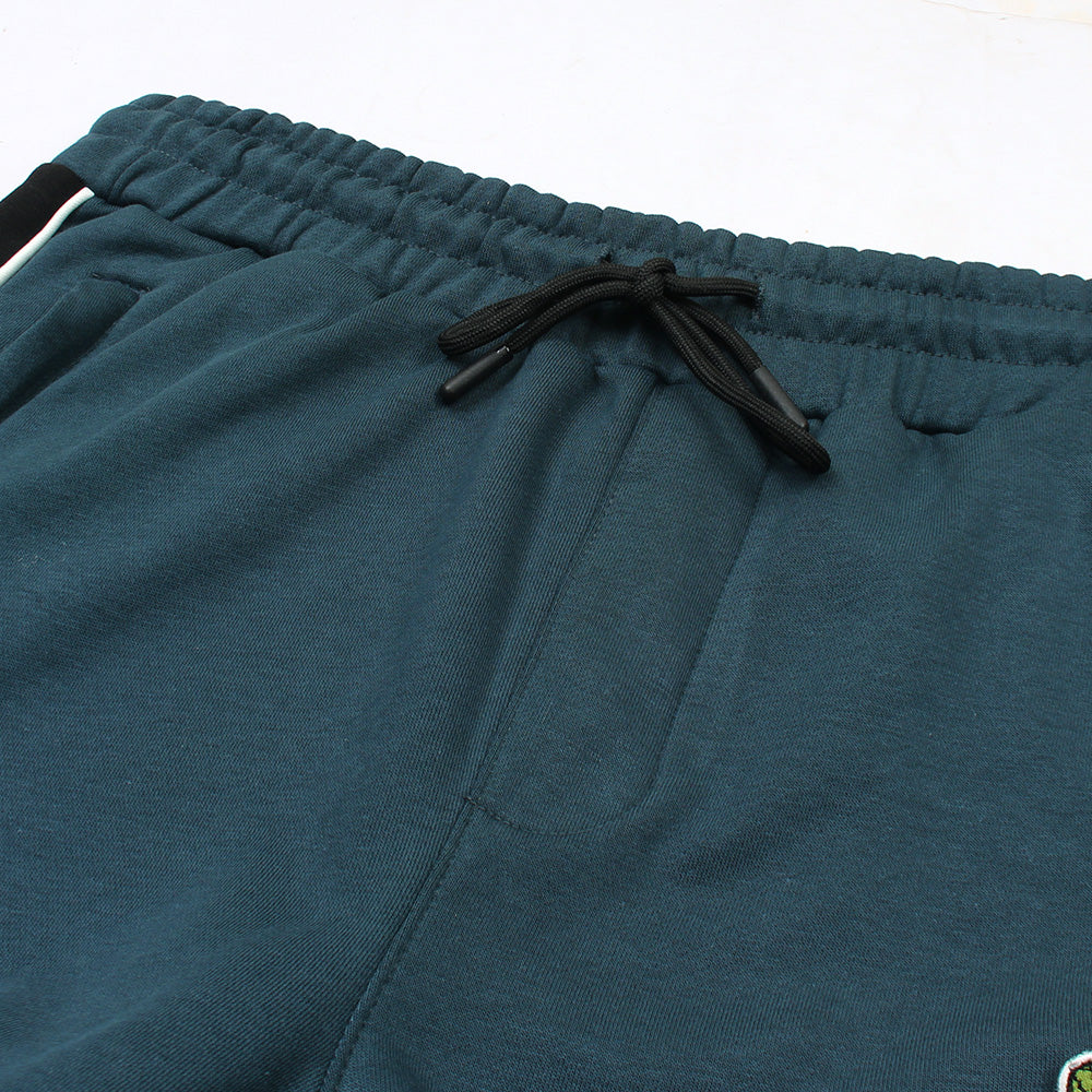 LCSTE Imported Cotton Fleece Tracksuit (Teal&Black)