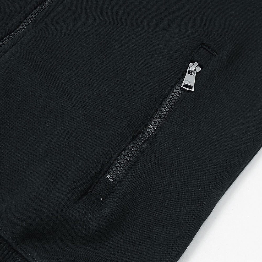 RL Premium Small Pony Cotton Fleece Tracksuit (Black)