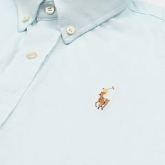 RL IMPORTED MEN'S OXFORD BUTTON CASUAL SHIRT (SKY BLUE)