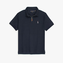 RL PREMIUM MEN'S MULTI ZIPPER POLO SHIRT (NAVY BLUE)