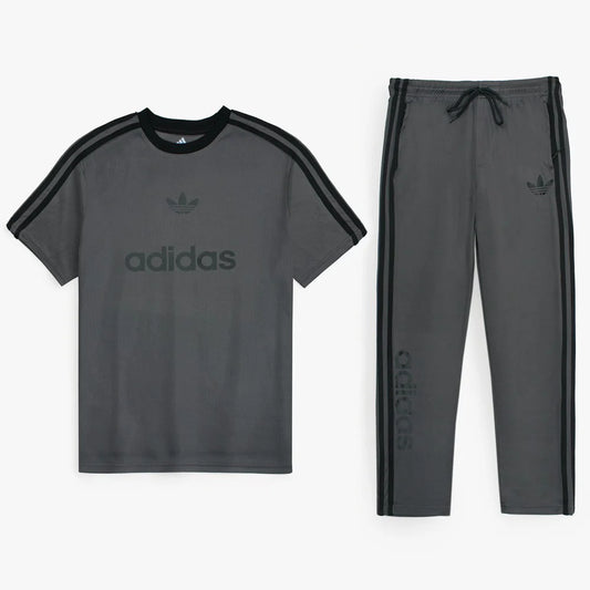 ADDAS PREMIUM MEN'S STRONIX LYCRA DRI-FIT TRACKSUIT (GREY)