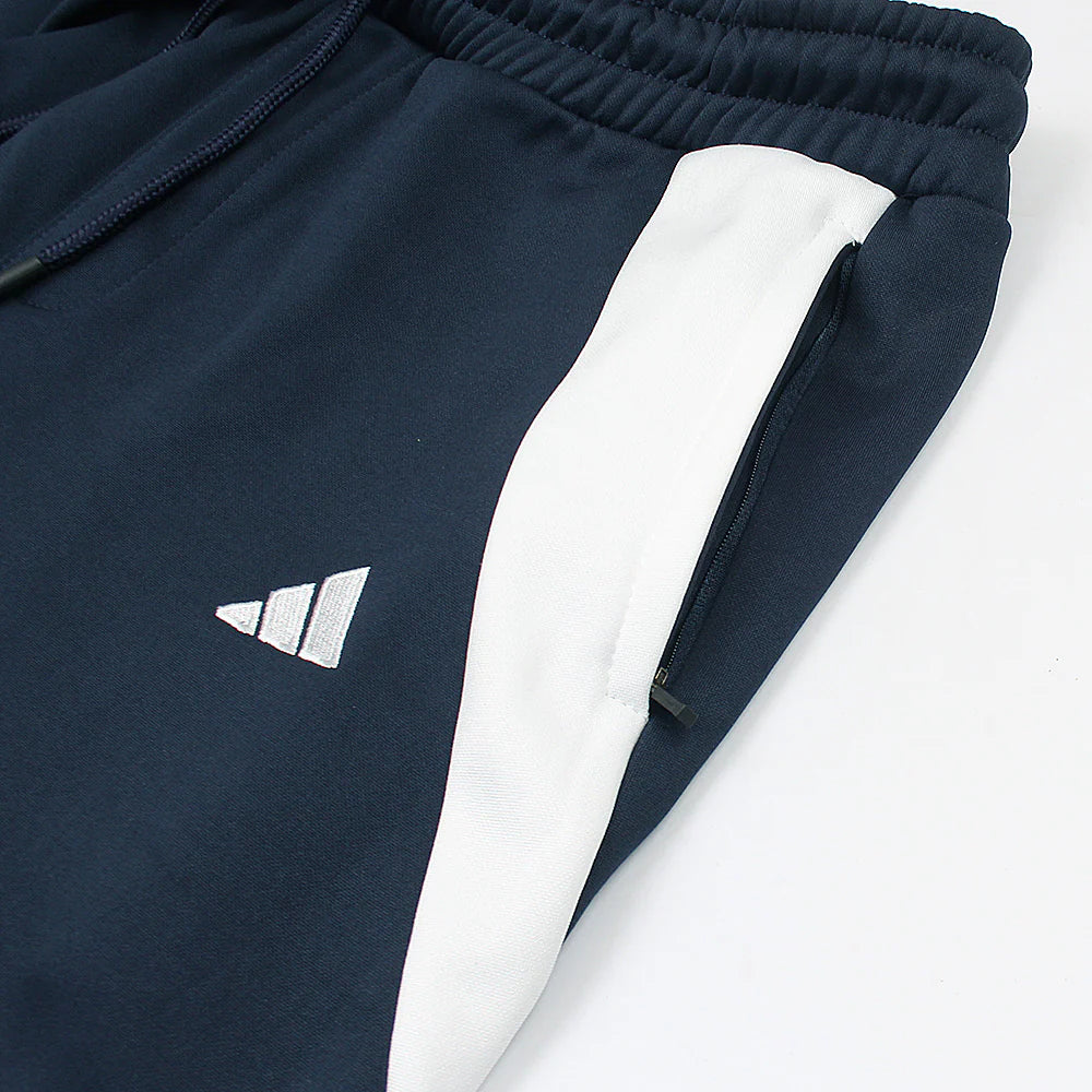 ADDAS Imported Tiro Piping Quarter Zip Tracksuit (Navy Blue)