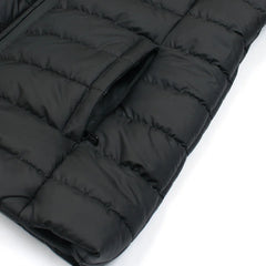 RL Full Sleeves Small Pony Puffer Jacket (Black)