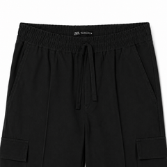 Z.A.R.A IMPORTED FOUR POCKET OVERSIZE TROUSER (BLACK)