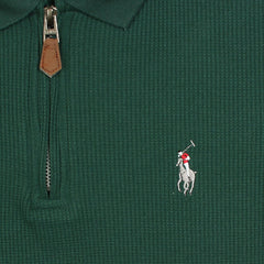 RL PREMIUM MEN'S MULTI ZIPPER POLO SHIRT (GREEN)