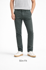 Z.A.R.A PREMIUM SLIM FIT COTTON CHINO (GREY)