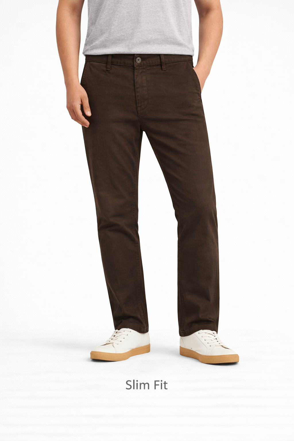 Z.A.R.A PREMIUM SLIM FIT COTTON CHINO (CHOCLATE BROWN)