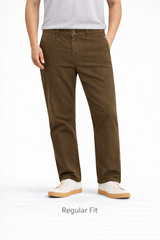 Z.A.R.A PREMIUM REGULAR FIT COTTON CHINO (BROWN)