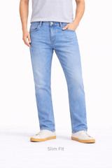 ZR12 PREMIUM SLIM FIT DENIM JEANS (ICE BLUE)