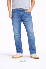 Z.A.R.A PREMIUM SLIM FIT DENIM JEANS (MEDIUM BLUE)