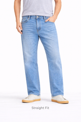 Z.A.R.A PREMIUM STRAIGHT FIT DENIM JEANS (ICE BLUE)