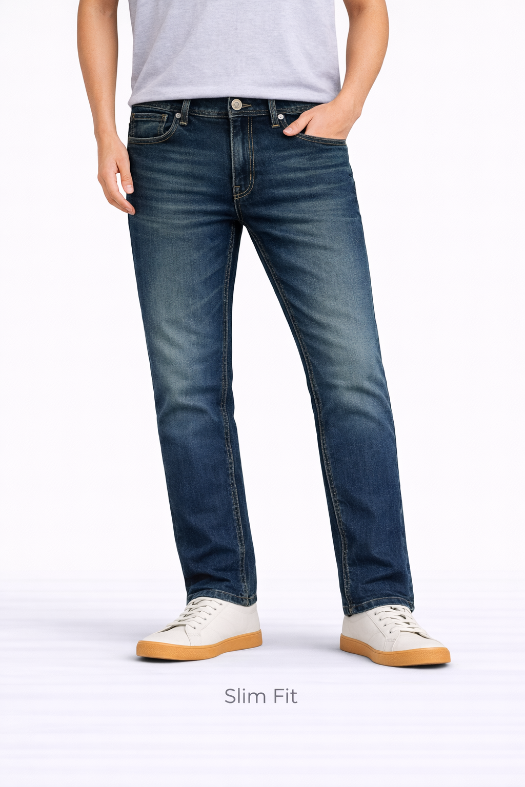 Z.A.R.A Slim Fit Denim Jeans Tinted Green