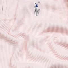 RL PREMIUM MEN'S MULTI ZIPPER POLO SHIRT (POWDER PINK)