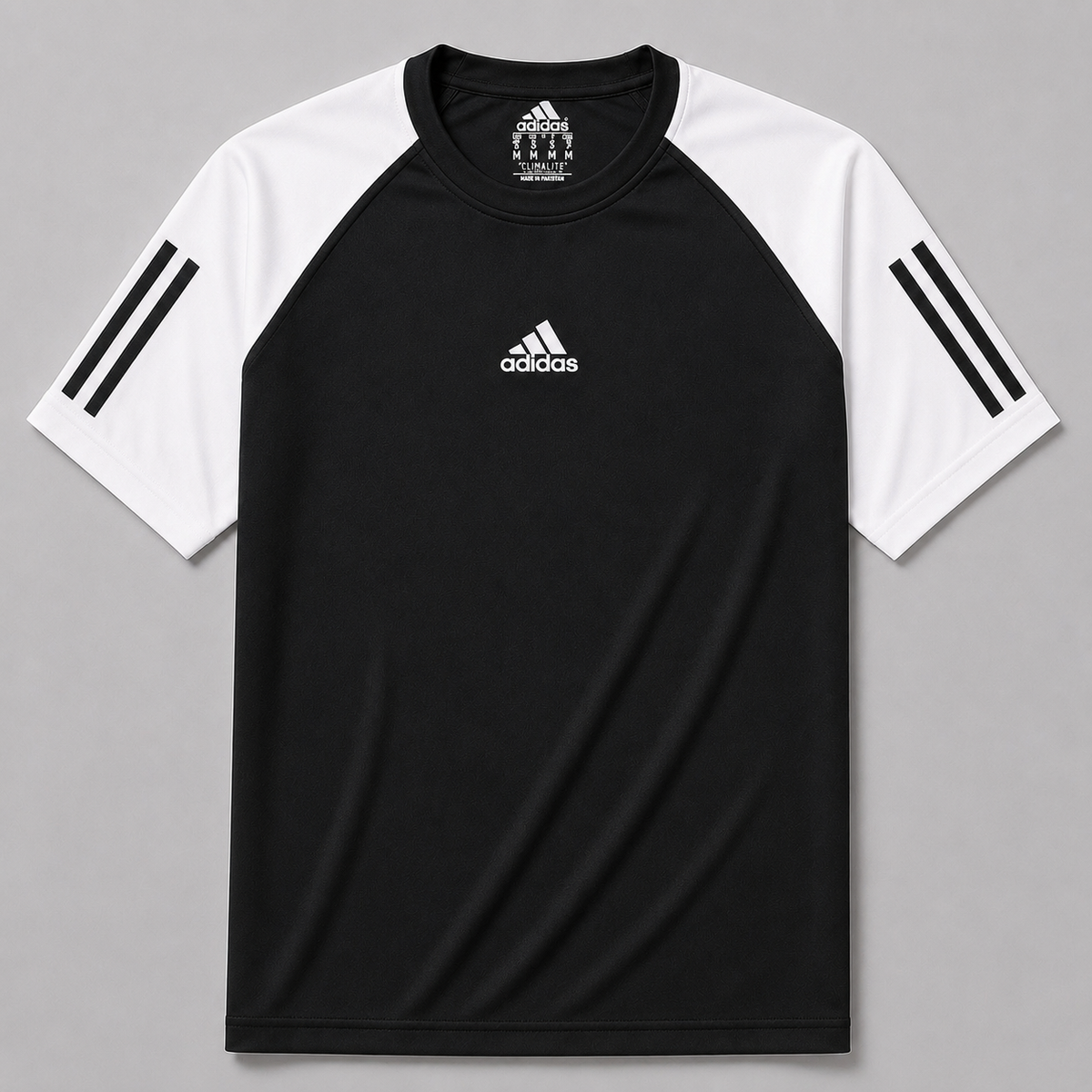 ADDAS MESH SHOULDER DRI FIT T-SHIRT (BLACK)