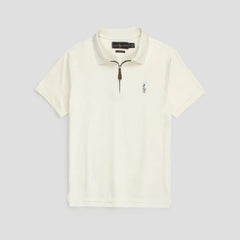 RL PREMIUM MEN'S MULTI ZIPPER POLO SHIRT (OFF-WHITE)