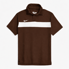 NKE PREMIUM MESH DRI-FIT PANALED POLO SHIRT (BROWN)