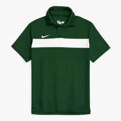 NKE PREMIUM MESH DRI-FIT PANALED POLO SHIRT (GREEN)