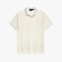 RL PREMIUM S/P JACQUARD COLLAR POLO (OFF-WHITE)